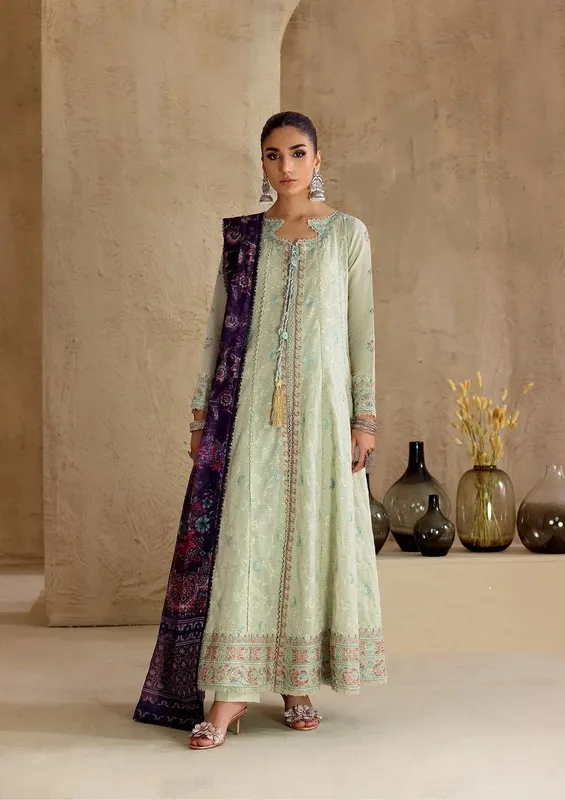 Aik Atelier RTW 25 Ice Blue Jacquard – view 1 – Poshaq