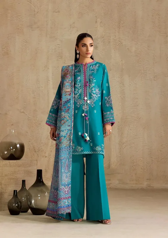 Aik Atelier RTW 25 Dark Teal Cotton – view 1 – Poshaq