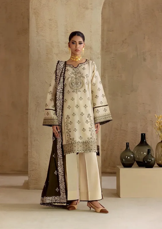 Aik Atelier RTW 25 Ivory Jacquard – view 1 – Poshaq