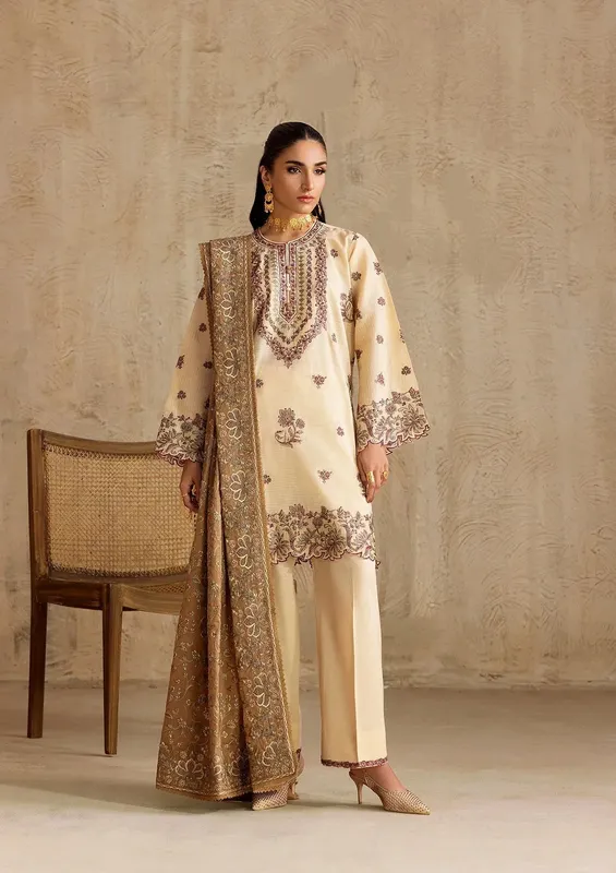 Aik Atelier RTW 25 Ivory Jacquard – view 1 – Poshaq