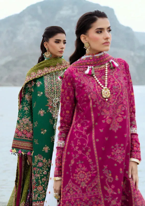 Rangrasiya Lifestyle Summer Edit 25 Green Organza – view 4 – Poshaq