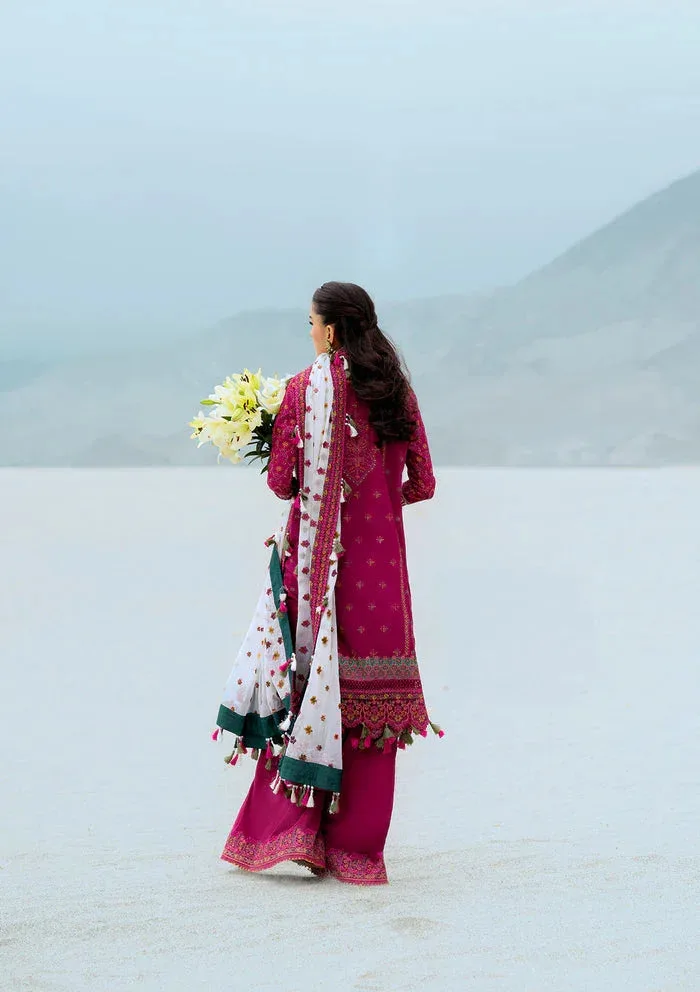 Rangrasiya Lifestyle Summer Edit 25 Magenta Organza – view 2 – Poshaq