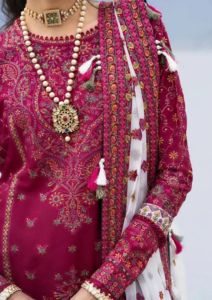 Rangrasiya Lifestyle Summer Edit 25 Magenta Organza – view 3 – Poshaq