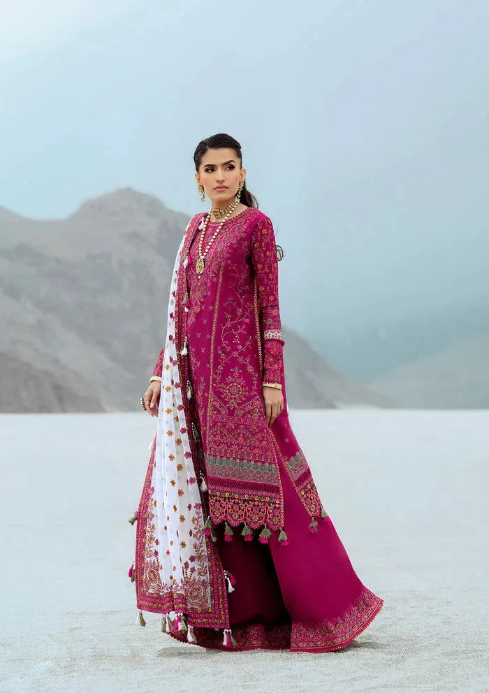 Rangrasiya Lifestyle Summer Edit 25 Magenta Organza – view 5 – Poshaq