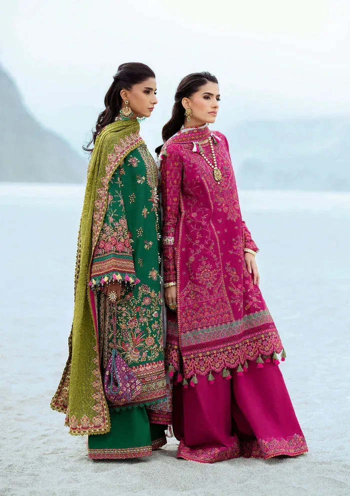 Rangrasiya Lifestyle Summer Edit 25 Magenta Organza – view 6 – Poshaq