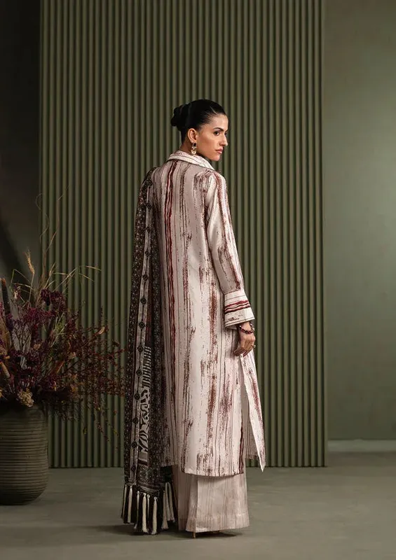 Aik Atelier Miss Aik Ready to Wear 25 Off White Silk – view 1 – Poshaq