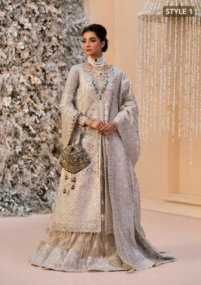 Aik Atelier Wedding Festive 25 Silver Organza – view 3 – Poshaq
