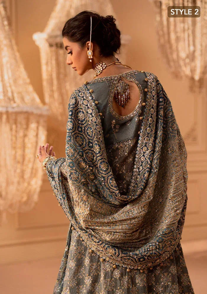 Aik Atelier Wedding Festive 25 Blue Organza – view 12 – Poshaq