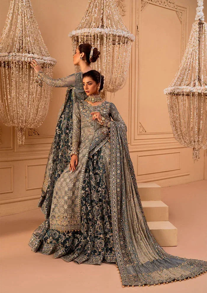 Aik Atelier Wedding Festive 25 Blue Organza – view 2 – Poshaq