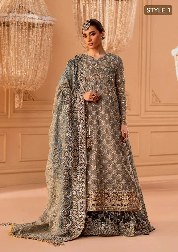 Aik Atelier Wedding Festive 25 Blue Organza – view 4 – Poshaq