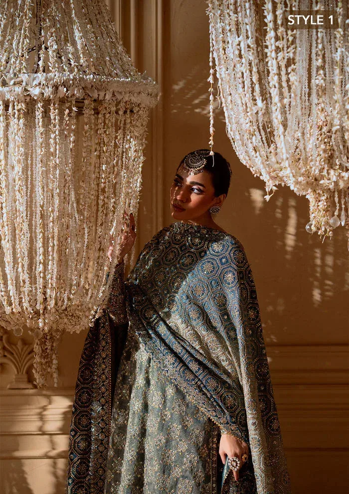 Aik Atelier Wedding Festive 25 Blue Organza – view 5 – Poshaq
