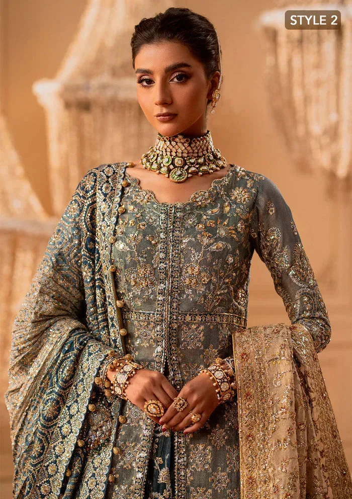 Aik Atelier Wedding Festive 25 Blue Organza – view 8 – Poshaq