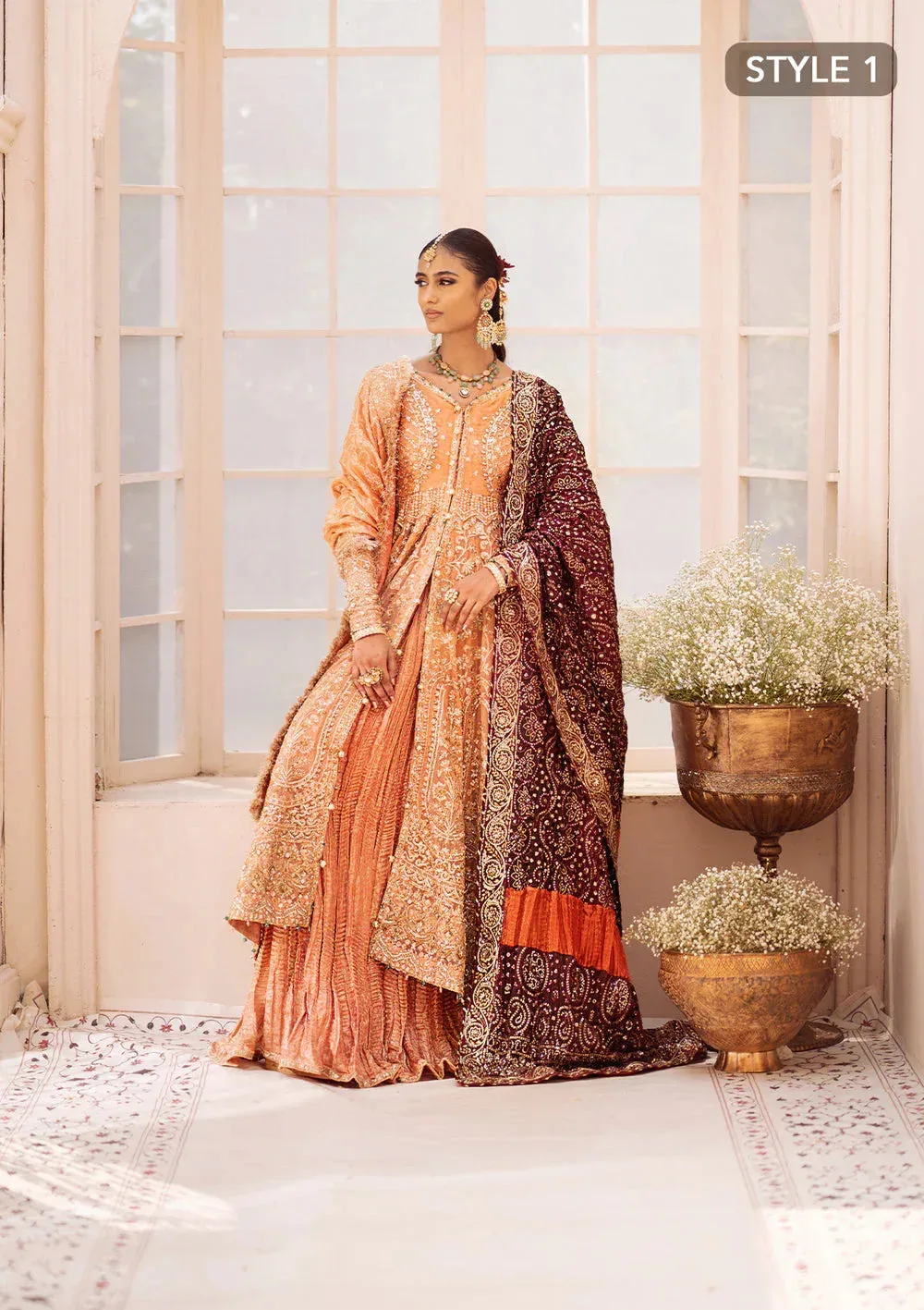 Aik Atelier Wedding Festive 24 Coral Organza – view 10 – Poshaq