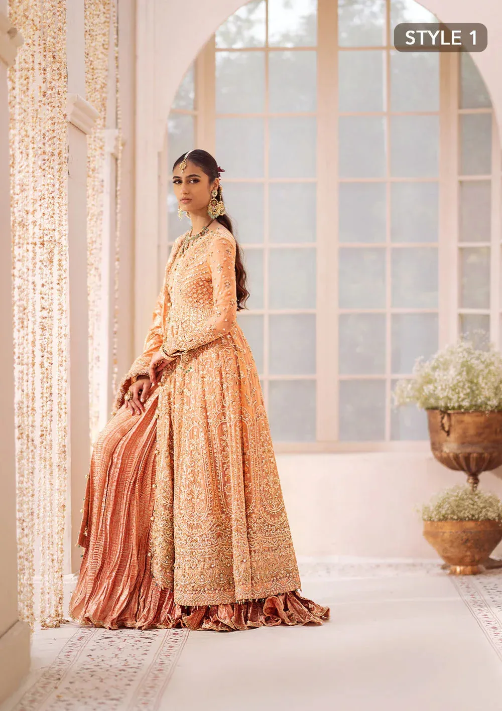 Aik Atelier Wedding Festive 24 Coral Organza – view 8 – Poshaq