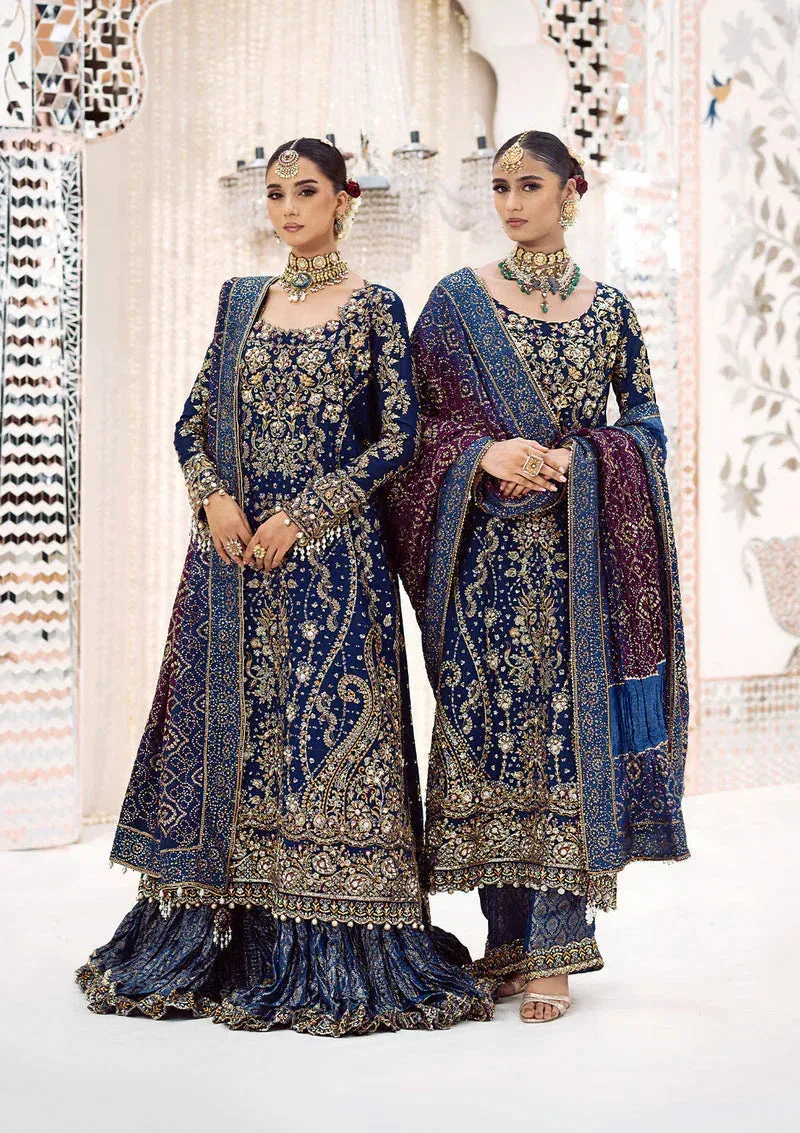 Aik Atelier Wedding Festive 24 Blue Organza – view 1 – Poshaq