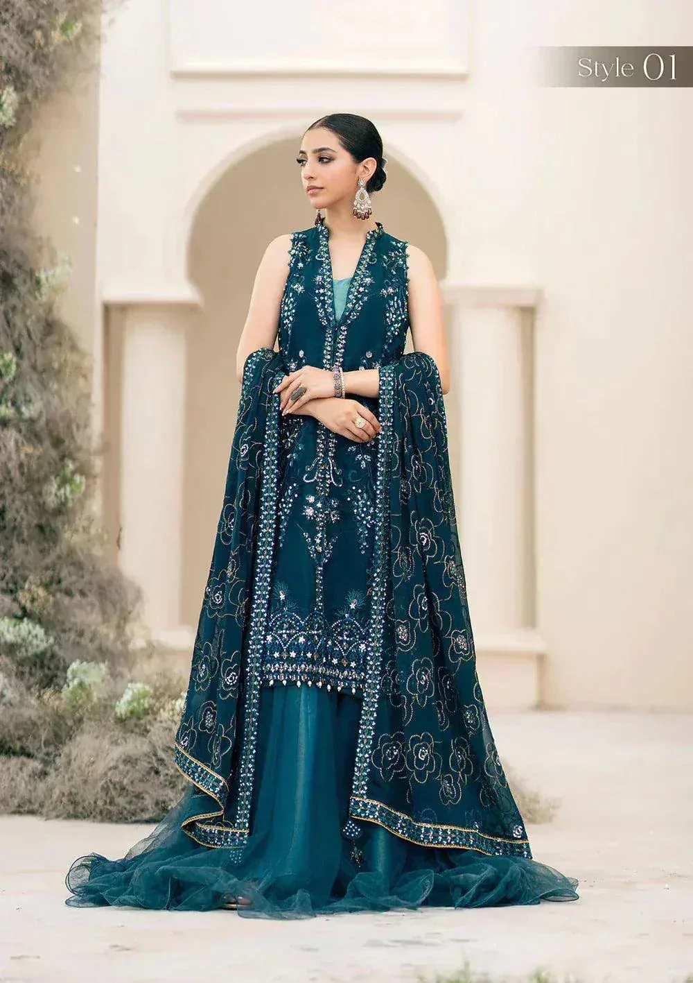 Aik Atelier Wedding Festive 23 Organza – view 7 – Poshaq