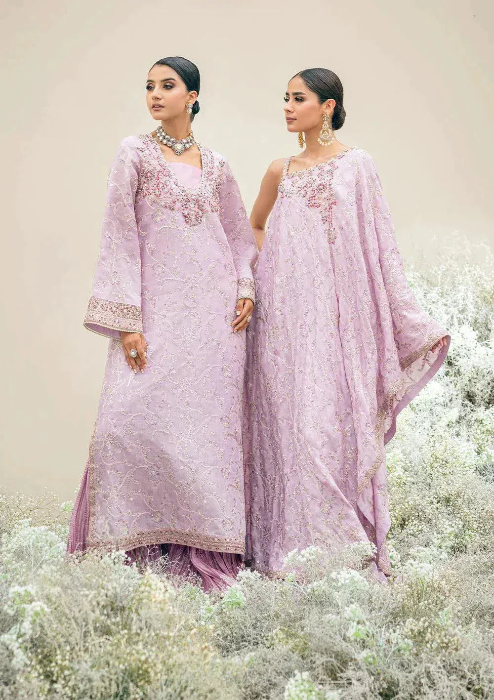 Aik Atelier Wedding Festive 23 Lilac Organza – view 1 – Poshaq