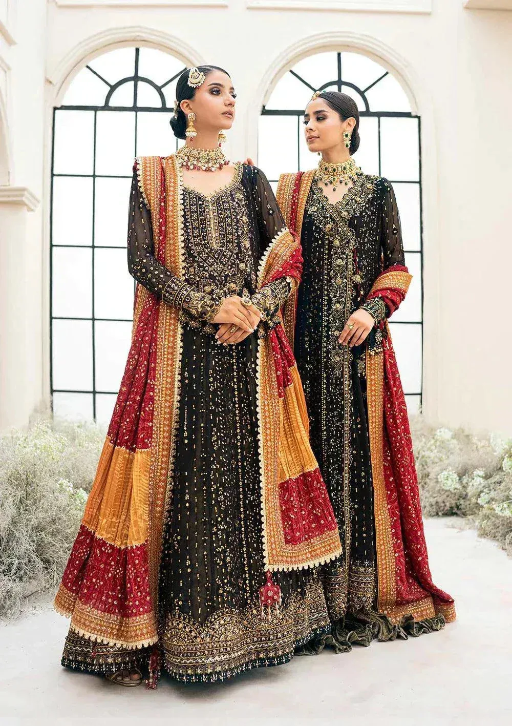 Aik Atelier Wedding Festive 23 Black Organza – view 1 – Poshaq