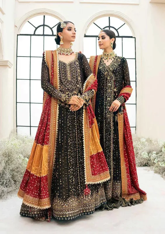 Aik Atelier Wedding Festive 23 Black Organza – view 1 – Poshaq