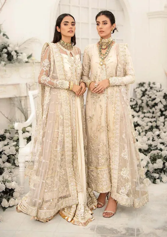 Aik Atelier Wedding Festive 23 Ivory Raw Silk – view 1 – Poshaq