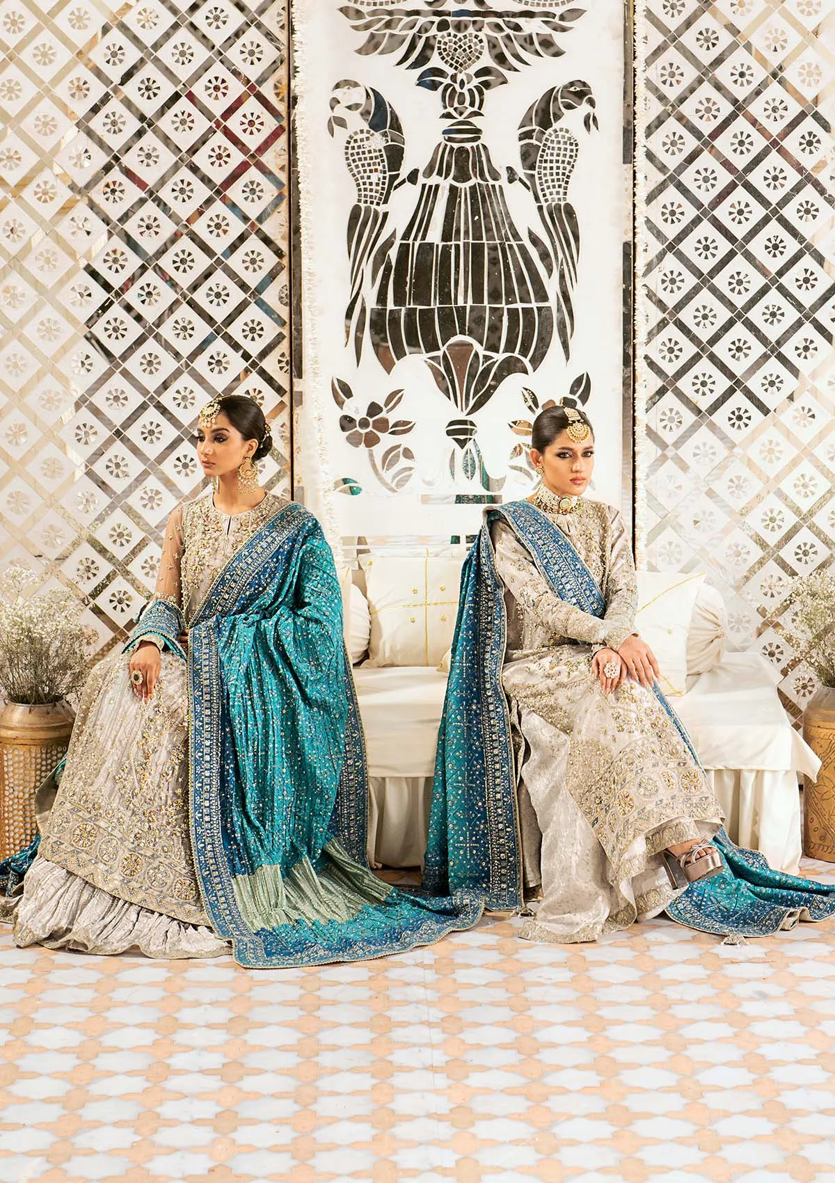 Aik Atelier Wedding Festive 24 Ivory Organza – view 1 – Poshaq