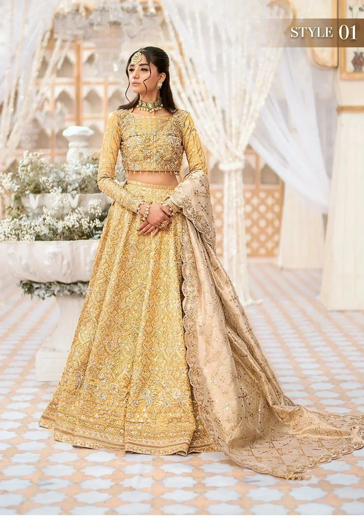 Aik Atelier Wedding Festive 24 Gold Tissue – view 3 – Poshaq