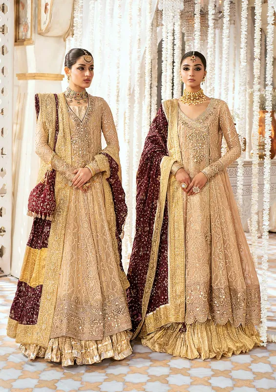 Aik Atelier Wedding Festive 24 Gold Organza – view 1 – Poshaq