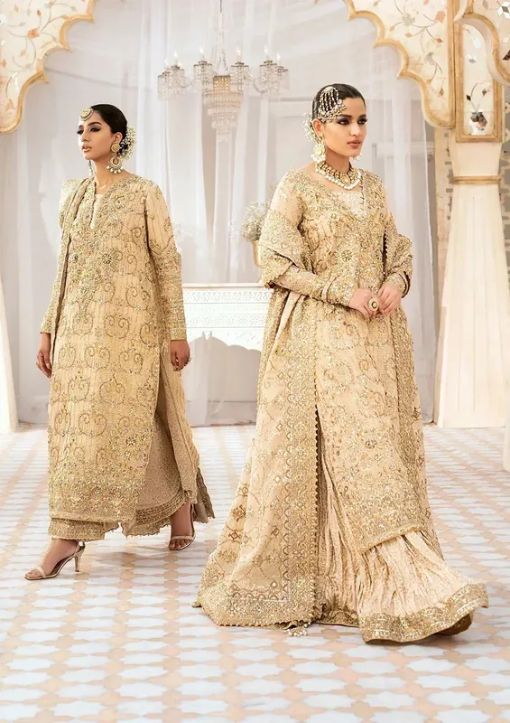 Aik Atelier Wedding Festive 24 Gold Organza – view 1 – Poshaq