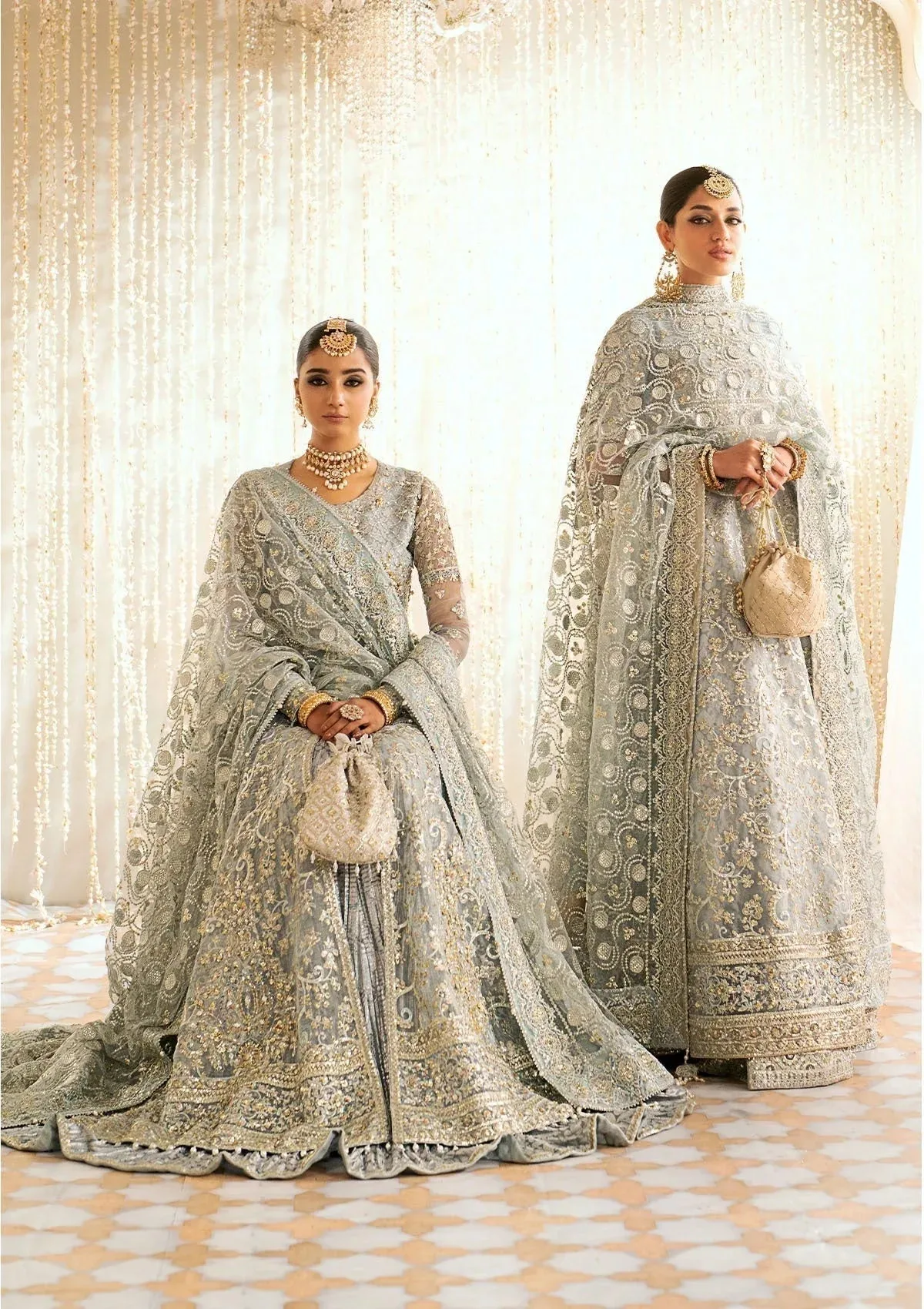 Aik Atelier Wedding Festive 24 Grey Organza – view 1 – Poshaq