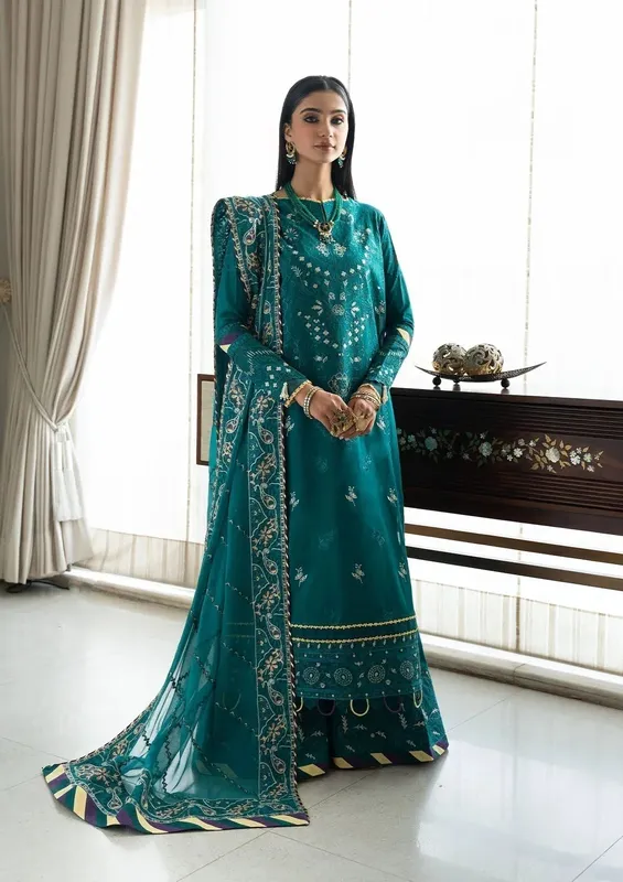Aik Atelier Samah Lawn 24 Organza – view 1 – Poshaq