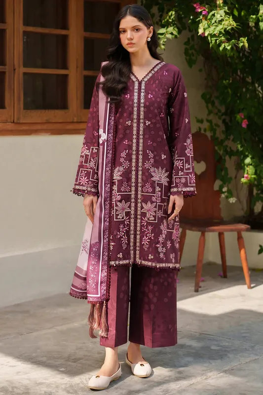 Farasha Meline Premium Viscose 25 Maroon Viscose – view 1 – Poshaq