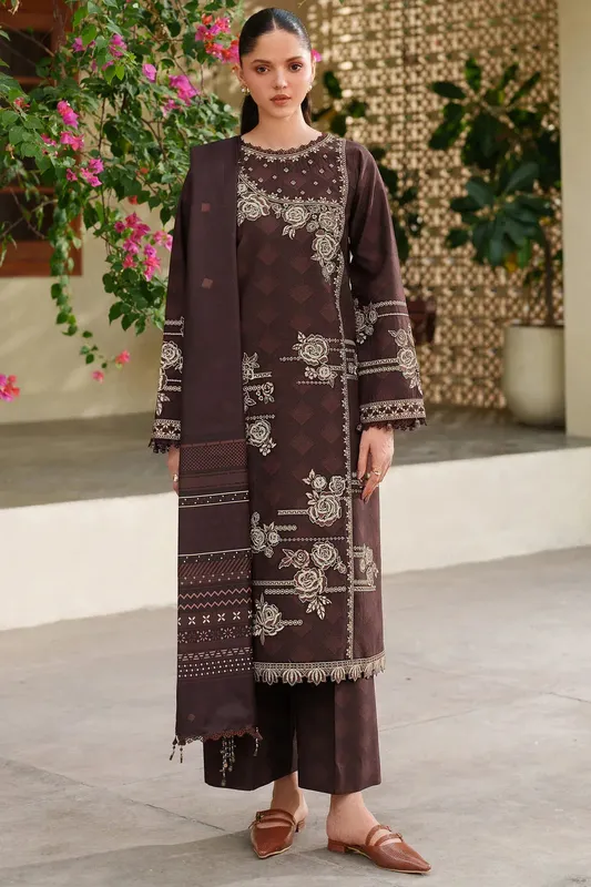 Farasha Meline Premium Viscose 25 Brown Viscose – view 1 – Poshaq