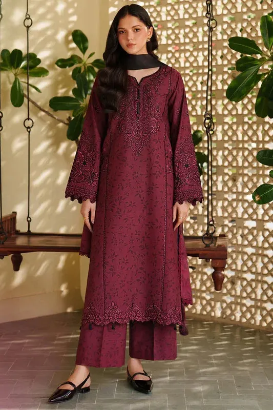Farasha Meline Premium Viscose 25 Red Viscose – view 1 – Poshaq