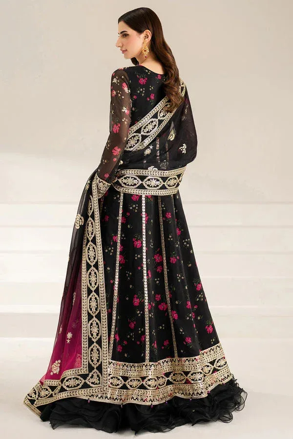 Farasha Fiorella Formals Black Raw Silk – view 2 – Poshaq