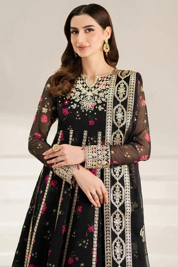 Farasha Fiorella Formals Black Raw Silk – view 4 – Poshaq