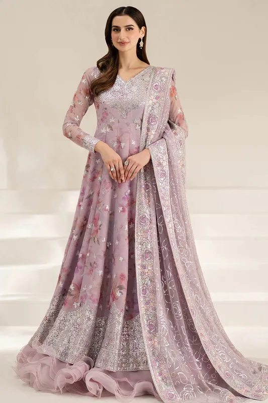 Farasha Fiorella Formals Lilac Raw Silk – view 1 – Poshaq