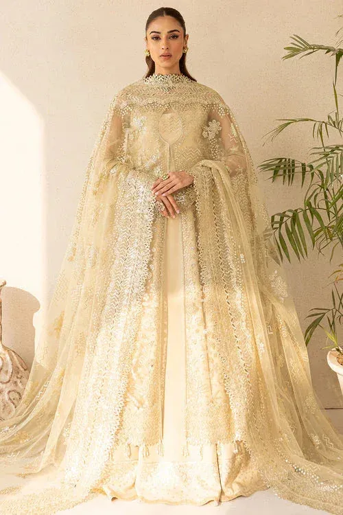 Farasha Lu Zella Premium Formals 25 golden Raw Silk – view 1 – Poshaq
