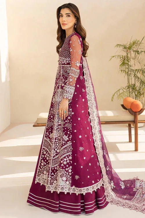 Farasha Lu Zella Premium Formals 25 magenta Raw Silk – view 3 – Poshaq