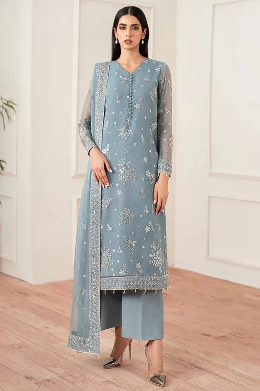 Farasha Essence Formals 25 Pale Aqua Raw Silk – view 1 – Poshaq