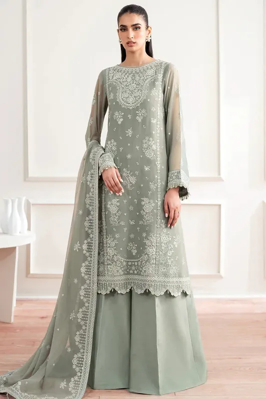 Farasha Essence Formals 25 Spanish Green Raw Silk – view 1 – Poshaq