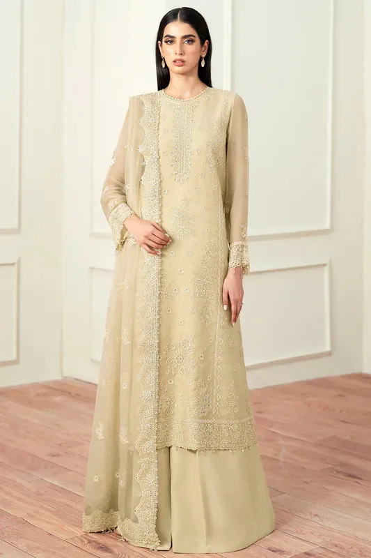 Farasha Essence Formals 25 Beige Raw Silk – view 1 – Poshaq