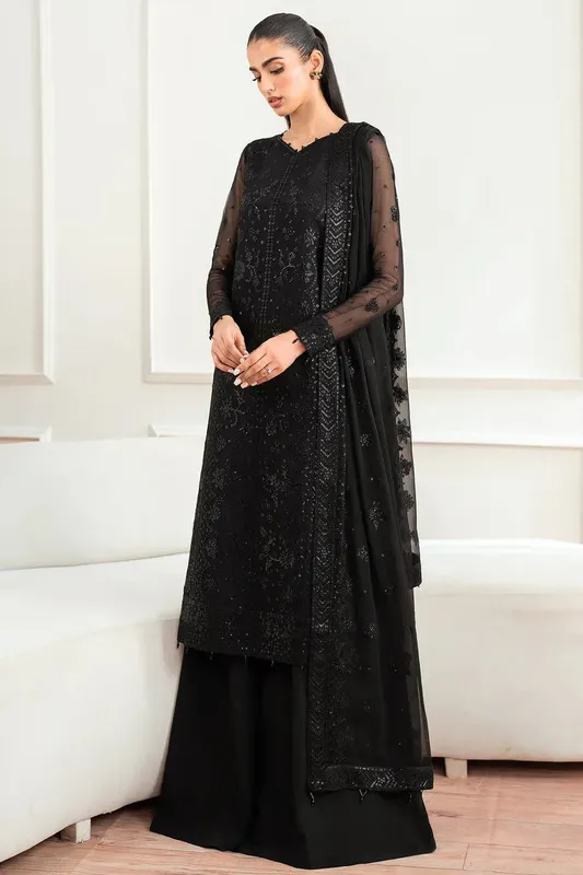 Farasha Essence Formals 25 Black Raw Silk – view 1 – Poshaq