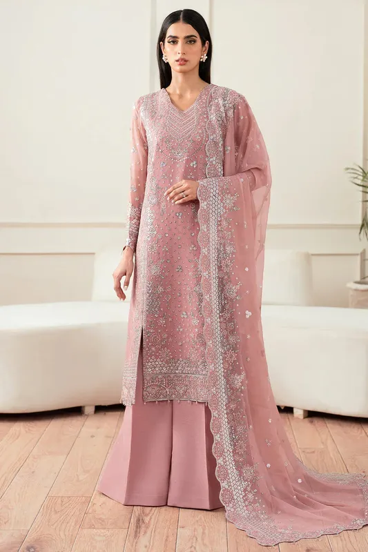 Farasha Essence Formals 25 Blush Pink Raw Silk – view 1 – Poshaq