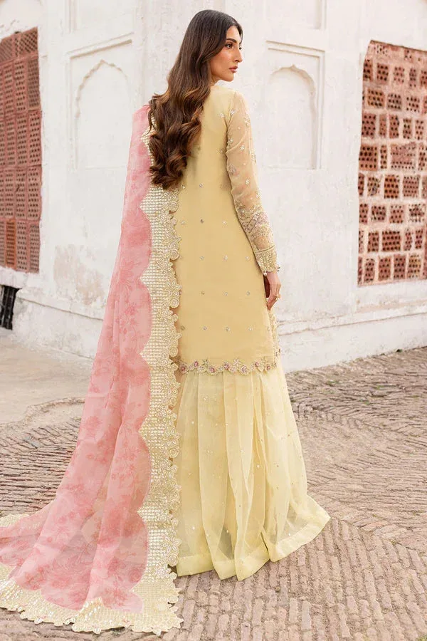 Farasha Ritzier Wedding Formals Pastel Yellow Raw Silk – view 2 – Poshaq