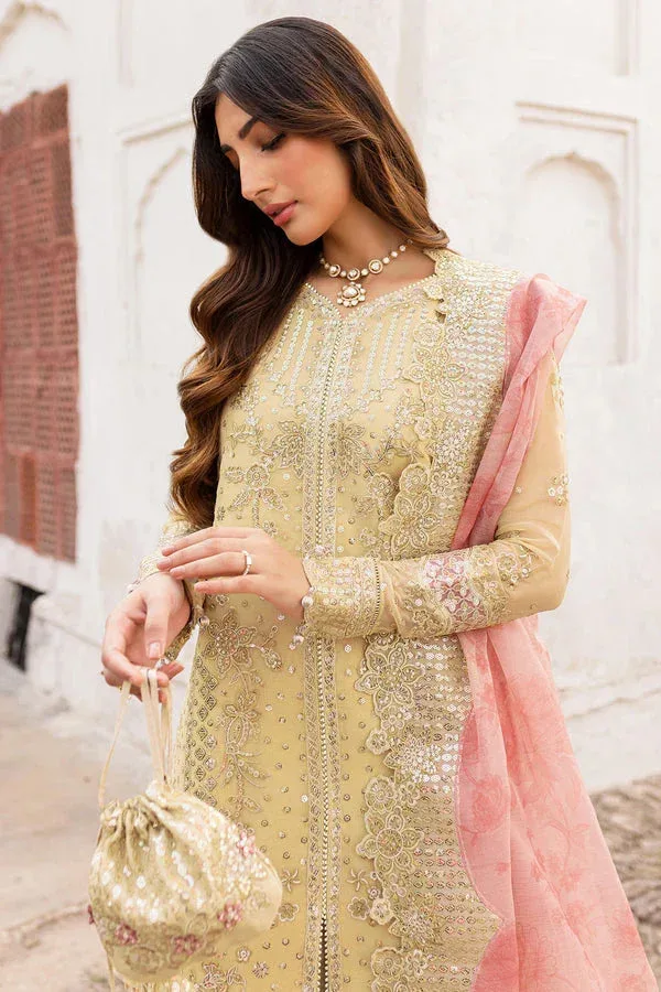 Farasha Ritzier Wedding Formals Pastel Yellow Raw Silk – view 5 – Poshaq