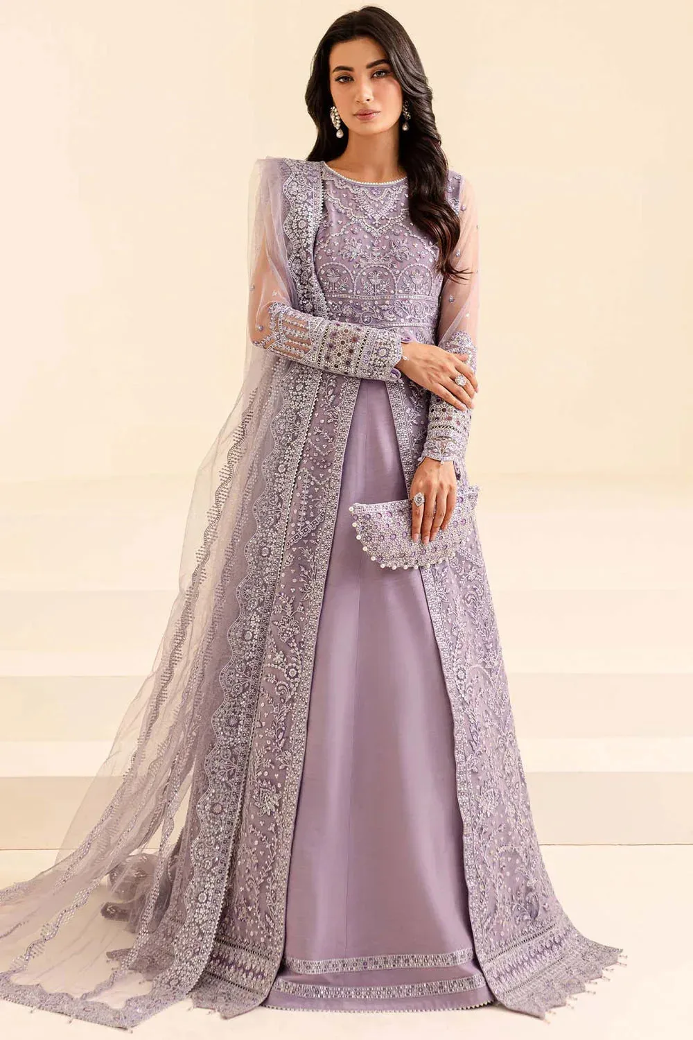 Farasha Lumiere Formals Fuchsia Raw Silk – view 1 – Poshaq