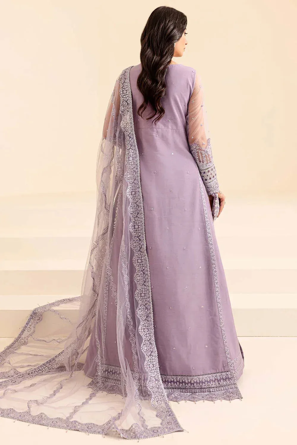 Farasha Lumiere Formals Fuchsia Raw Silk – view 2 – Poshaq