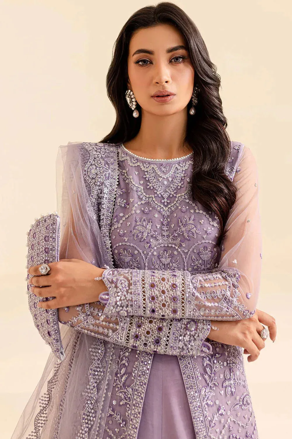 Farasha Lumiere Formals Fuchsia Raw Silk – view 3 – Poshaq