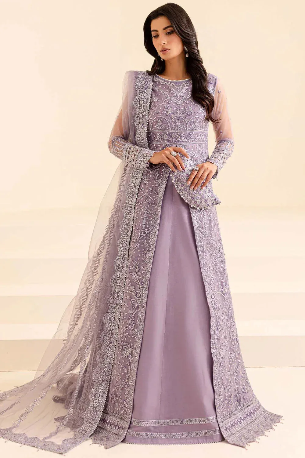 Farasha Lumiere Formals Fuchsia Raw Silk – view 4 – Poshaq