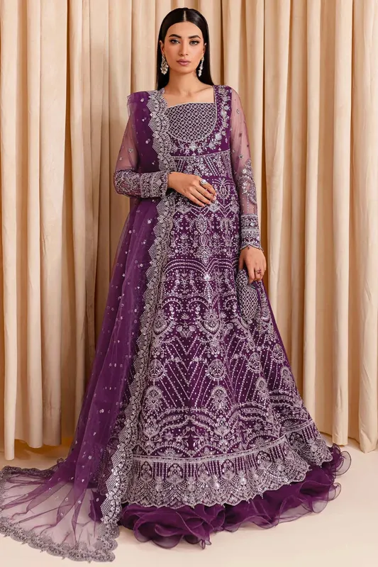 Farasha Lumiere Formals Wine Raw Silk – view 1 – Poshaq